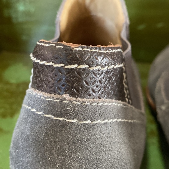 BIZA Carson Distressed Charcoal Graphite Leather Ankle booties, Women’s 39. - Picture 11 of 16